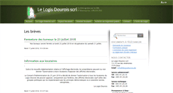 Desktop Screenshot of lelogisdourois.be